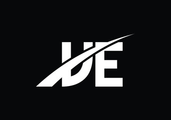 Fototapeta na wymiar Initial Monogram Letter V E Logo Design Vector Template. V E Letter Logo Design