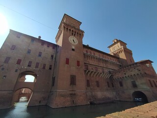 Este Castle in Ferrara town in Italy