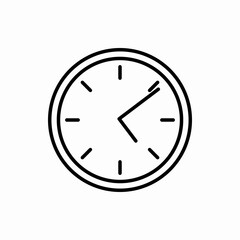 Outline clock icon.Clock vector illustration. Symbol for web and mobile