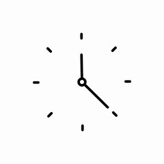 Outline clock icon.Clock vector illustration. Symbol for web and mobile