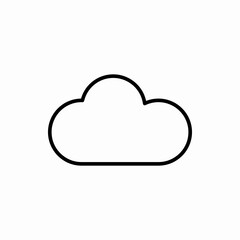 Outline cloud icon.Cloud vector illustration. Symbol for web and mobile