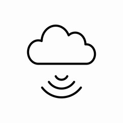 Outline cloud icon.Cloud vector illustration. Symbol for web and mobile