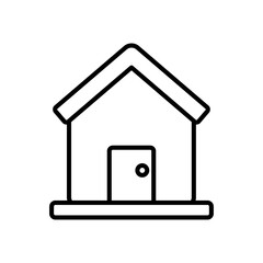 house icon image, line style