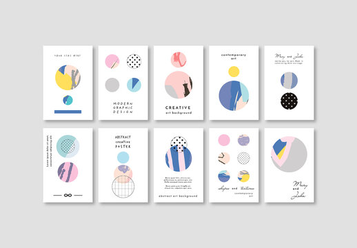 Set of Poster Layouts with Circles