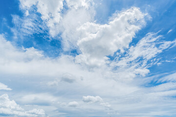 Obraz premium clear blue sky background,clouds with background.