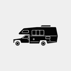 Van Home transportation Vector icons set