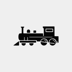 set of train transport vector icon set