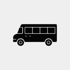 Van transportation Vector icons set