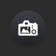 Camera Live View -  Matte Black Web Button