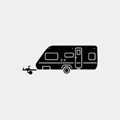 Van Home transportation Vector icons set