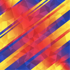 abstract background with rectangles of various thicknesses and shades and colors and polygons overlay