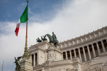 Equestrian statue of Vittorio Emanuele II at Piazza Venezia