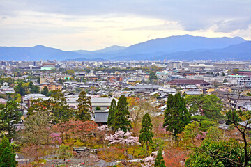 Kyoto city overview in Kyoto, Japan