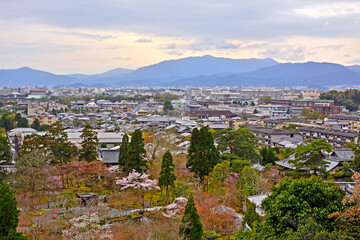 Kyoto city overview in Kyoto, Japan