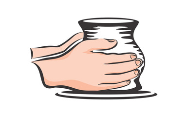 The Potter's Art Decorating logo template for your business