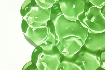 Cream gel gren transparent cosmetic sample texture background