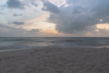 Morning at the beach in southern Thailand.