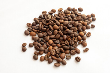 coffee beans isolated on white background