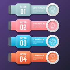 Realistic infographic element vector