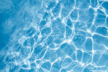 surface of blue swimming pool,background of water in swimming pool