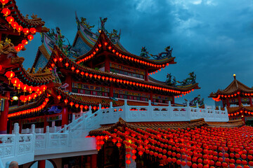 Obraz premium Thean Hou Chinece Temple, Kuala Lumpur, Malaysia