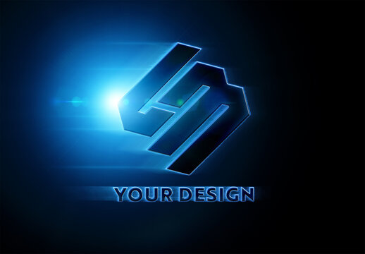 Movie Style Logo Effect Mockup