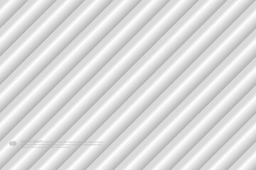 Light gray volumetric stripes. Vector background.