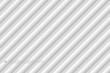 Obraz premium Light gray volumetric stripes. Vector background.