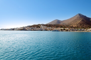 beautiful landscape on a warm sunny day by the sea