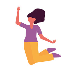 Isolated avatar woman vector design