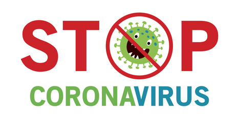 stop corona virus vector banner