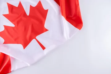 Canada flag with copy space. Happy Canada Day. Independence day. July 1 © Phongsakorn