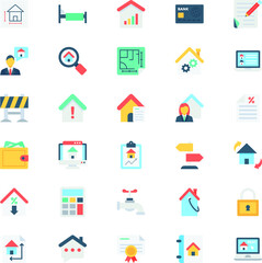 Real Estate Vectors Icon Set 