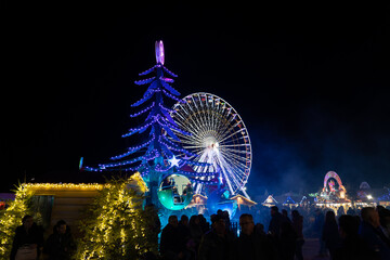 Le barcares village de noel in France