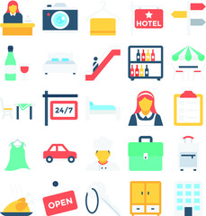 Hotel and Restaurant Vector Icons Pack