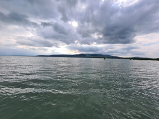 Beautiful lake wiev with mountains