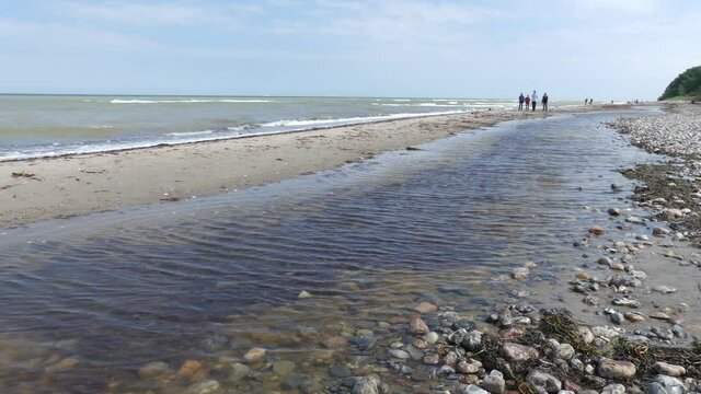 Baltic Sea. Storm. Windy. Park. Stream.