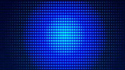 Dot  white blue pattern screen led light gradient texture background. Abstract  technology big data digital background. 3d rendering.