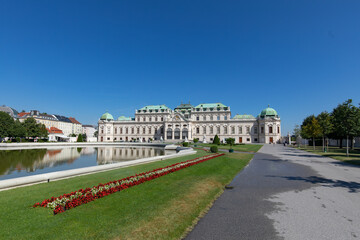 Schloss Belvedere  - obrazy, fototapety, plakaty