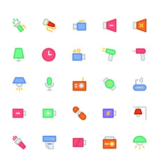 
Electronics Bold Circular Vector Icons 3
