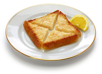 shrimp toast, prawn toast, chinese dim sum dish