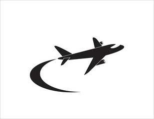 Airplane sign icon. Travel trip symbol. Flat icons. Buttons with icons.