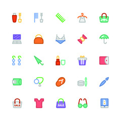 
Fashion Colored Vector Icons 11
