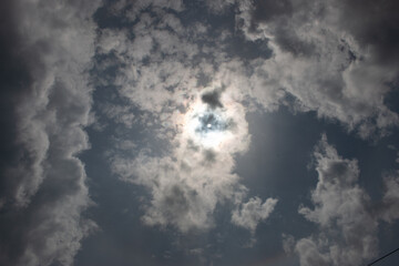 Clouded sun