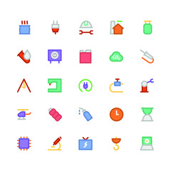 
Industrial Colored Vector Icons 7
