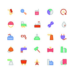 
Industrial Colored Vector Icons 8
