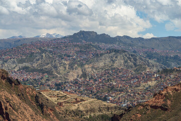 Fototapeta na wymiar La Paz city, Bolivia
