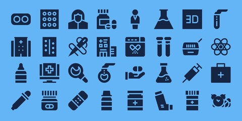 pharmacy icon set