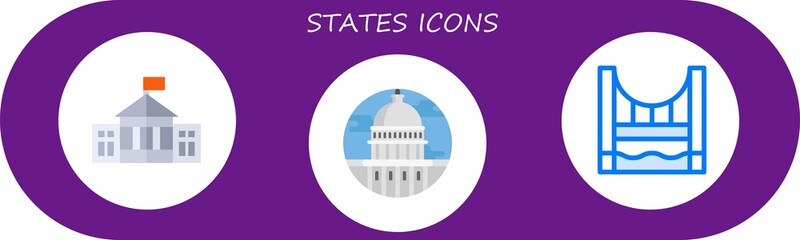 states icon set