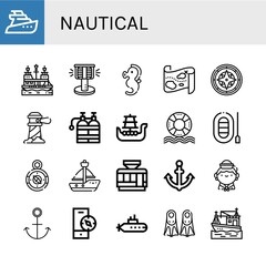 nautical icon set